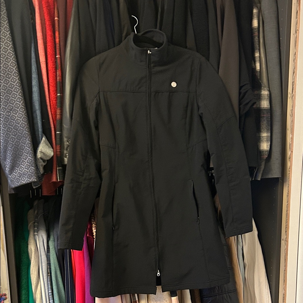 BMW Women's Black Trench Rain Coat